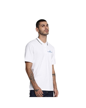 Jack & Jones Cool Max Polo T-Shirt White with Black Tipping